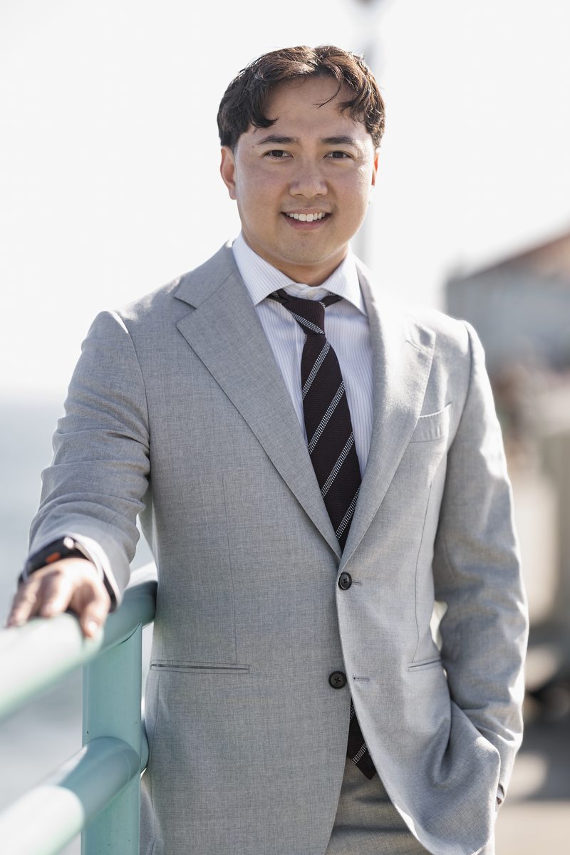 Business portrait of an insurance agency founder